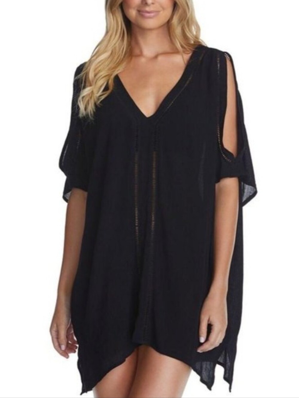 Raisins | Samba Caftan Swim Coverup Size S In Black